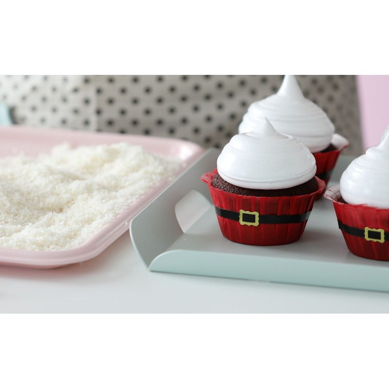 Cápsulas de Cupcakes/Muffins Fato Pai Natal