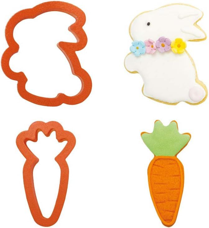 Cortante Bolachas Cenoura e Coelho da Páscoa Decora