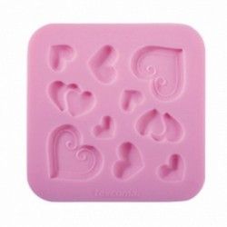 Molde Silicone Corações Tescoma