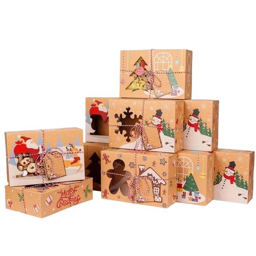 Caixa de Natal com Janela de Exibição