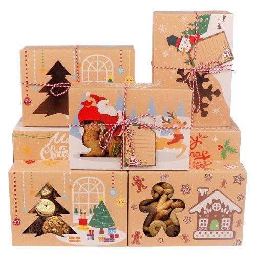 Caixa de Natal com Janela de Exibição