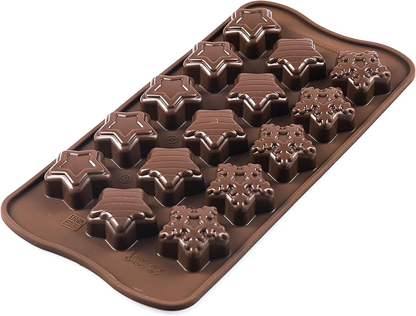 Molde Silicone para Chocolate Winter Star