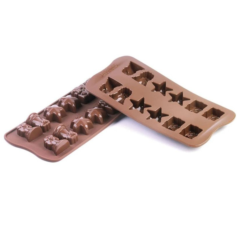 Molde Silicone para Chocolate Christmas