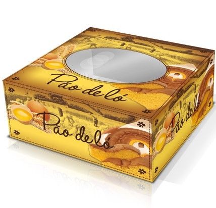 Caixa de pão de ló 37x37