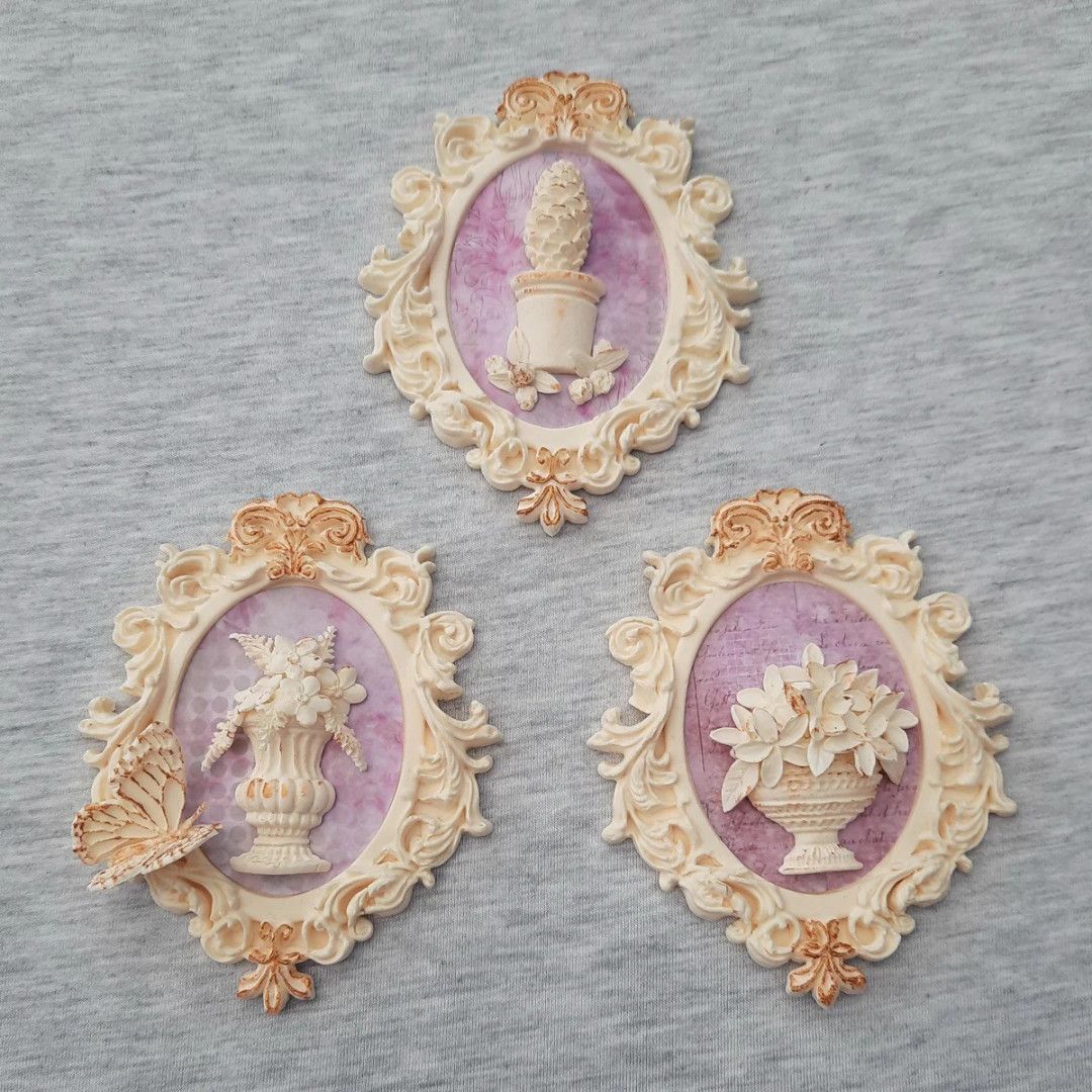 Molde Oval Vintage Ornamentado