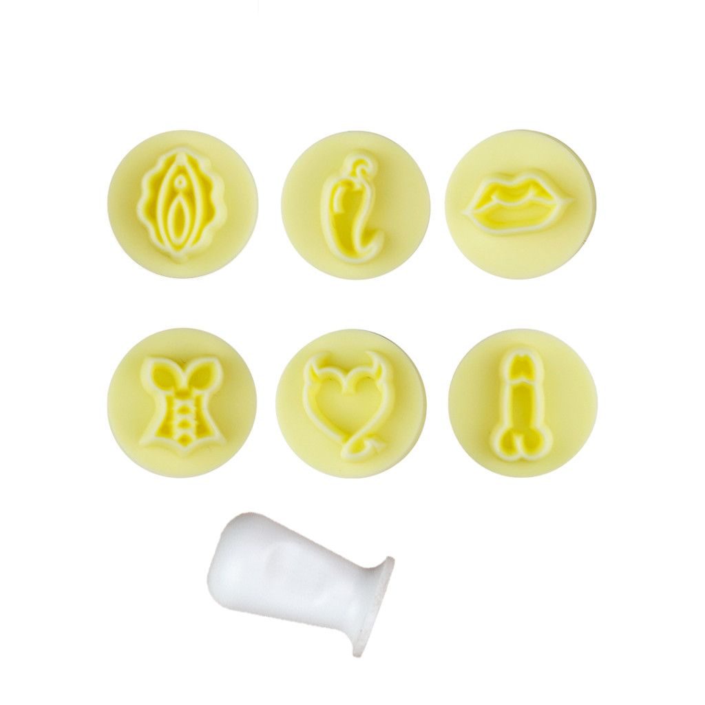 Kit Carimbos Eróticos 2cm Brigadeiro