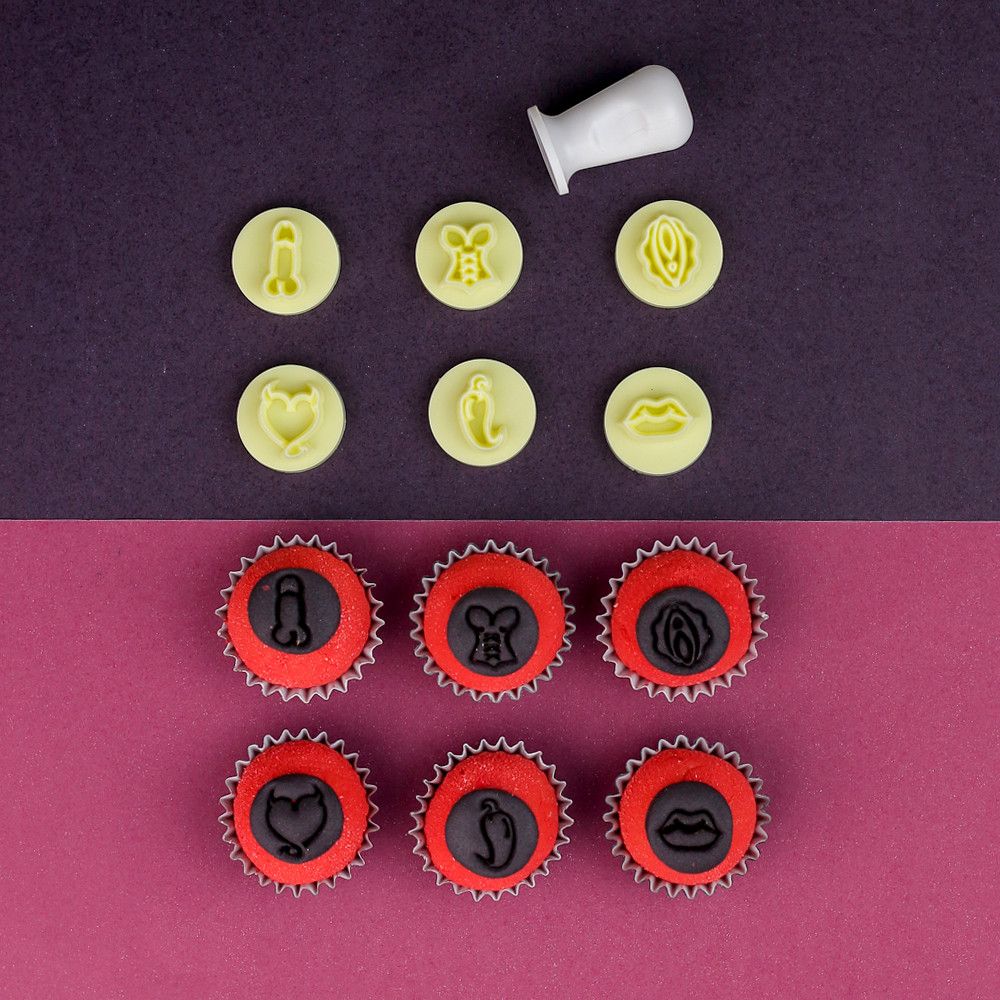 Kit Carimbos Eróticos 2cm Brigadeiro