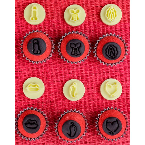 Kit Carimbos Eróticos 2cm Brigadeiro