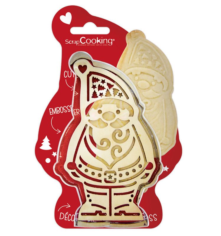 Cortador e Carimbo de Bolachas Pai Natal