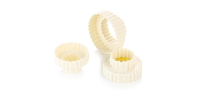 Corta massas de dupla face, flores DELÍCIA, 6 tamanhos