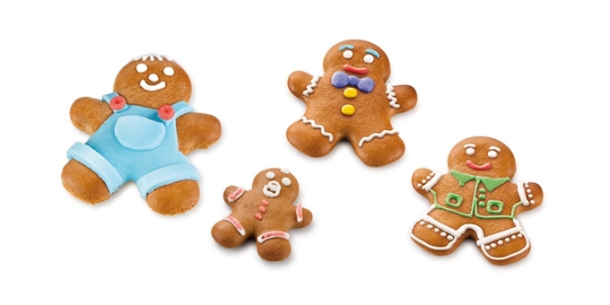 Corta massas de dupla face, bonecos DELÍCIA, 4 tamanhos