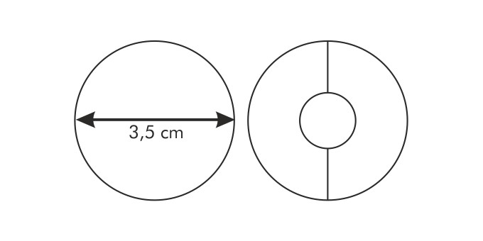 Corta massas DELÍCIA, ø 3.5 cm