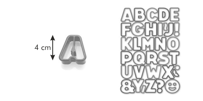 Corta massas alfabeto DELÍCIA KIDS