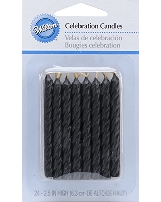 Velas de Aniversário Preto