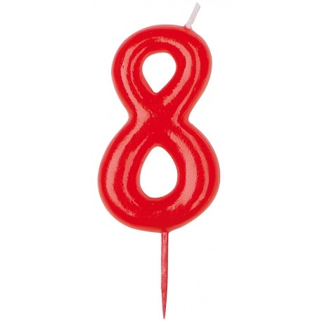 Velas Número Vermelho 