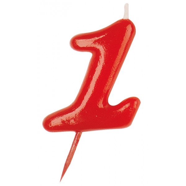 Velas Número Vermelho 