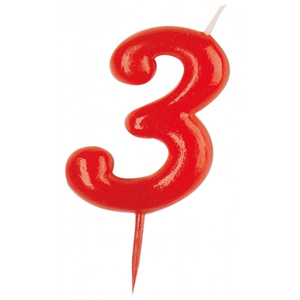 Velas Número Vermelho 
