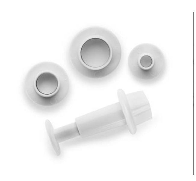 Conjunto de 3 corta-massas com Expulsor Redondo