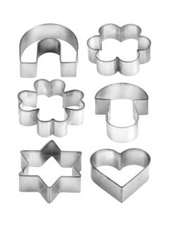 Conjunto de 6 corta-massas Tescoma