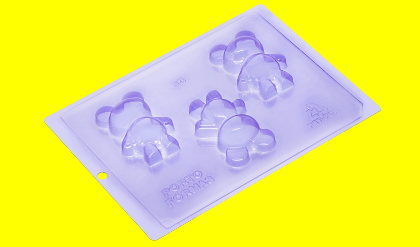 Molde para Chocolate Ursinho Baby ( Especial 3 partes )