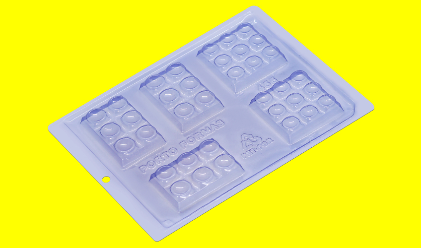 Molde para Chocolate Tablete Bolhas