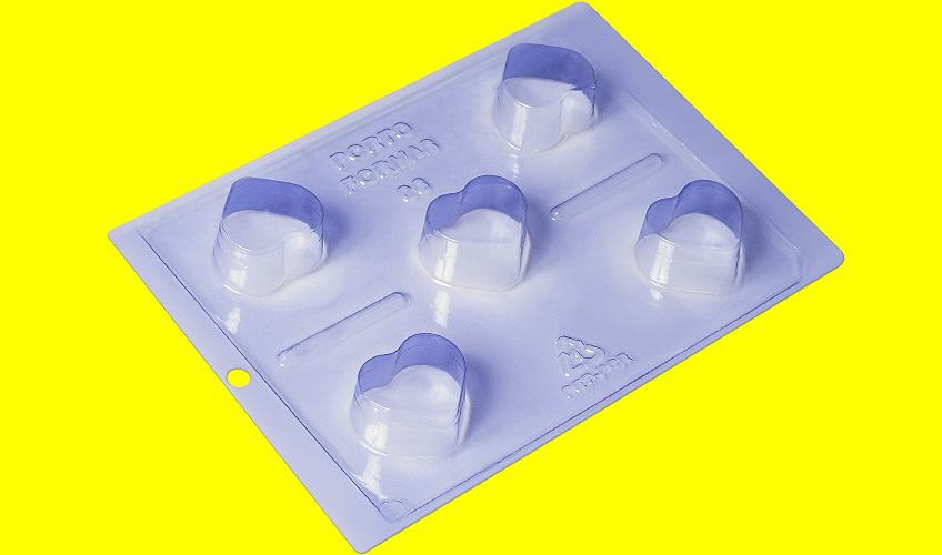 Molde para chocolate  Trufa coração peq. (Especial 3 partes)