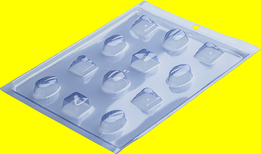 Molde para Chocolate Bombom variado