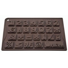Molde para Chocolate em silicone  123 *