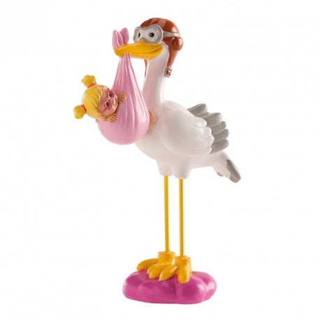 CEGONHA COM MENINO/A 14 CM