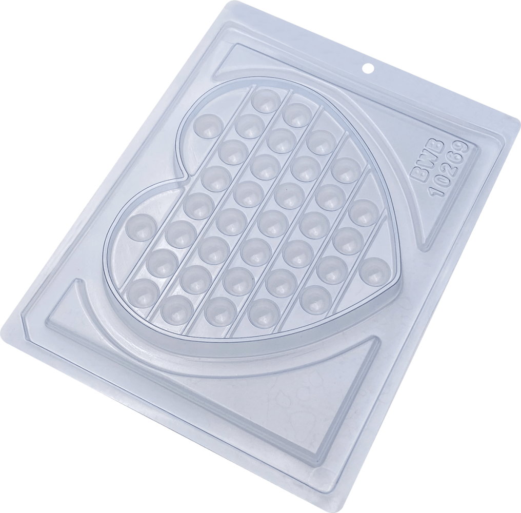 Molde para chocolates POP IT CORAÇÃO