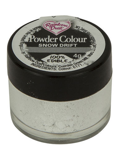 Powder colour snow drift