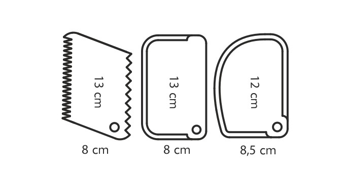 Espátulas DELÍCIA, 3 pcs