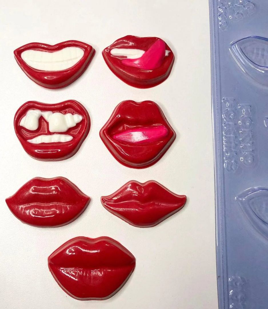 Molde para chocolate bocas