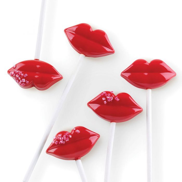 Molde em silicone  kiss pops ( SILIKOMART) 