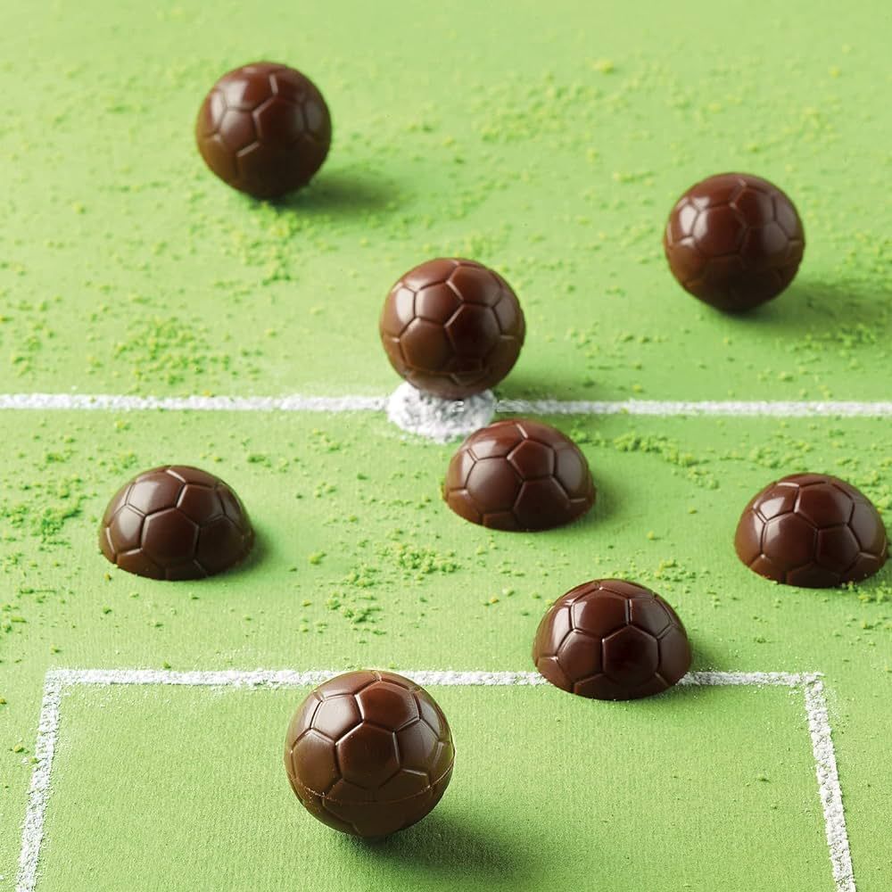 Molde para Chocolate em silicone Bola futebol  