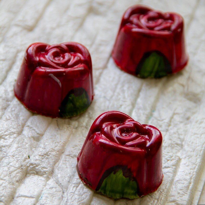 Molde para chocolate Bombom rosa