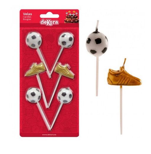 Velas Bota e Bola de Futebol