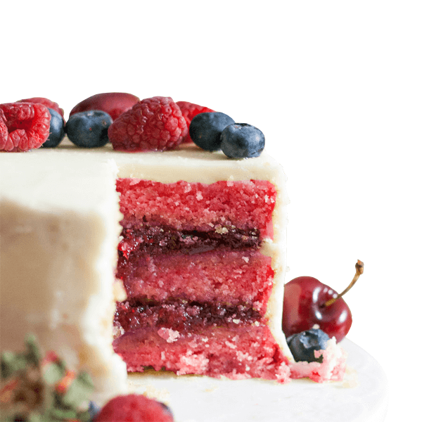 Bolo de Frutos Vermelhos 
