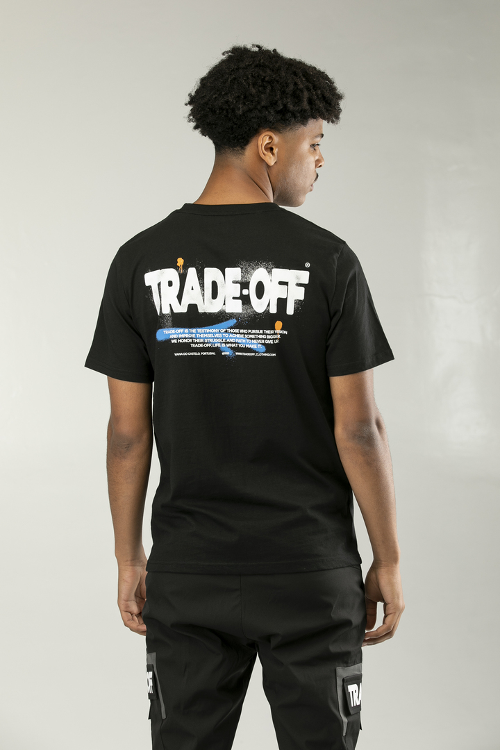 Trade-Off Clothing - black spray concept t-shirt