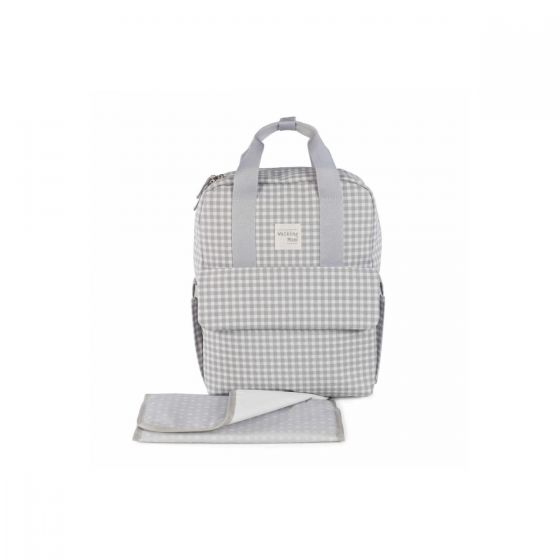 Mochila I Love Vichy Cinza