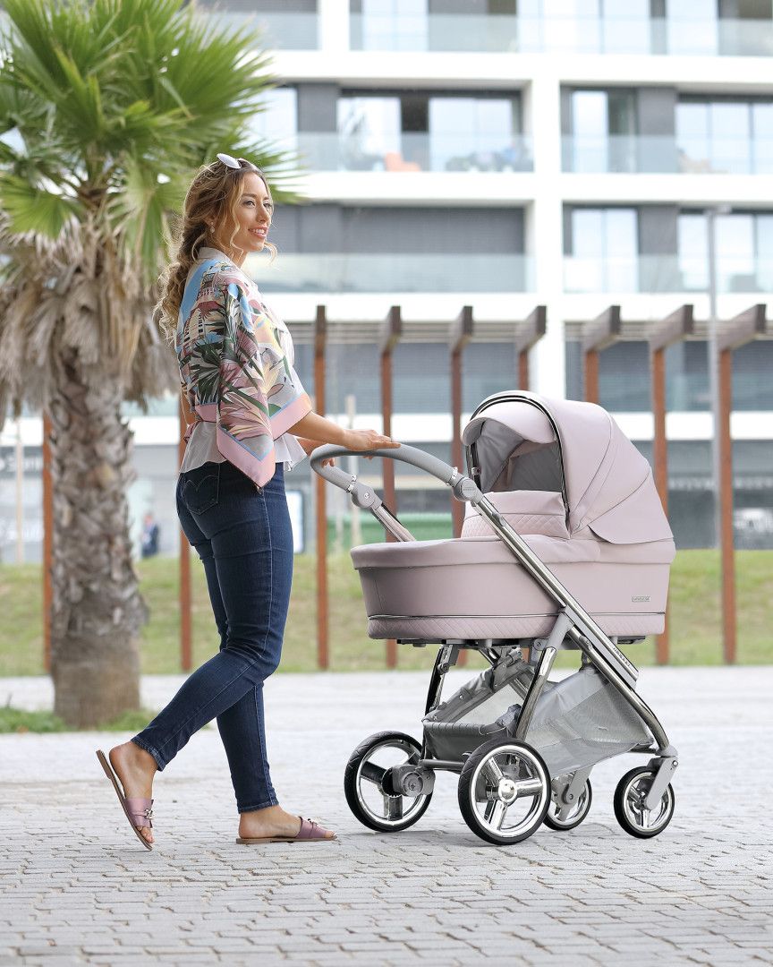 Trio Minipop, Carrinho + Alcofa com Colchão SoftFresh + Babycoque Reclinável Easymaxi XL-i, Chassis Cromado Specials KP459 Bébécar