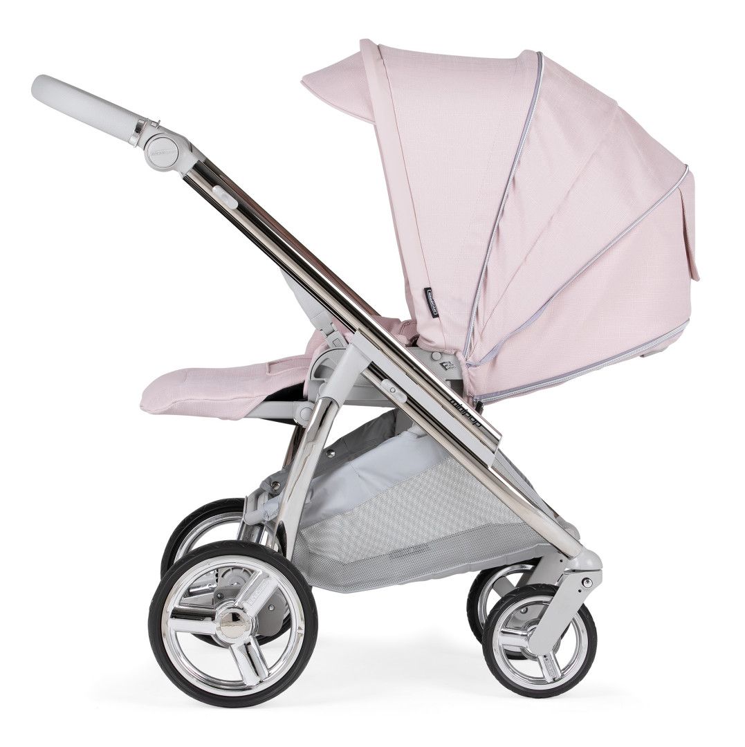 Trio Minipop, Carrinho + Alcofa com Colchão SoftFresh + Babycoque Reclinável Easymaxi XL-i, Chassis Cromado Specials KP459 Bébécar