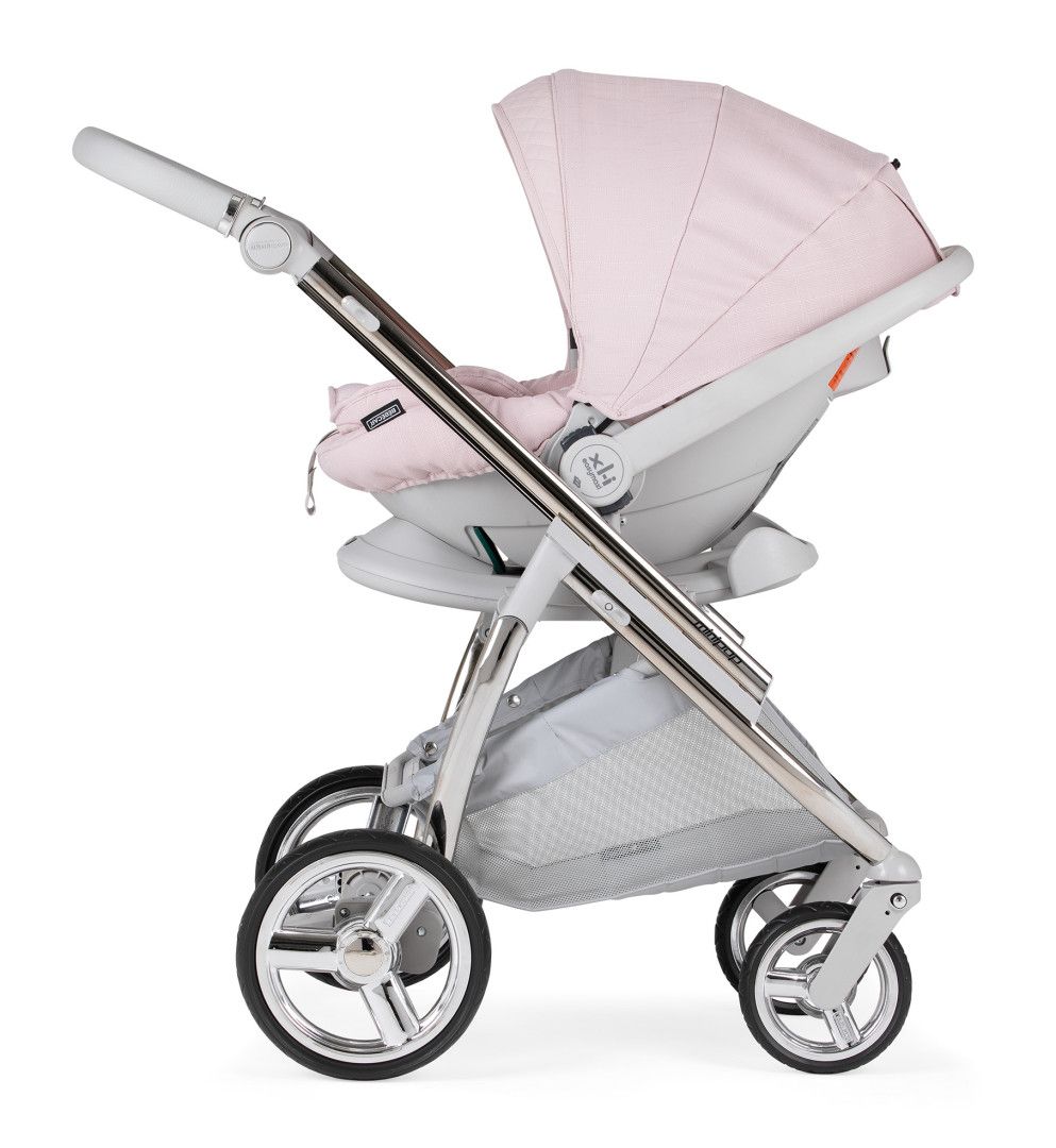Trio Minipop, Carrinho + Alcofa com Colchão SoftFresh + Babycoque Reclinável Easymaxi XL-i, Chassis Cromado Specials KP459 Bébécar