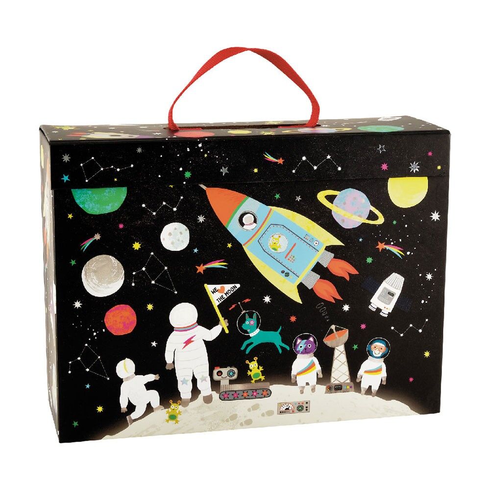 Caixa De Jogos De Madeira Space