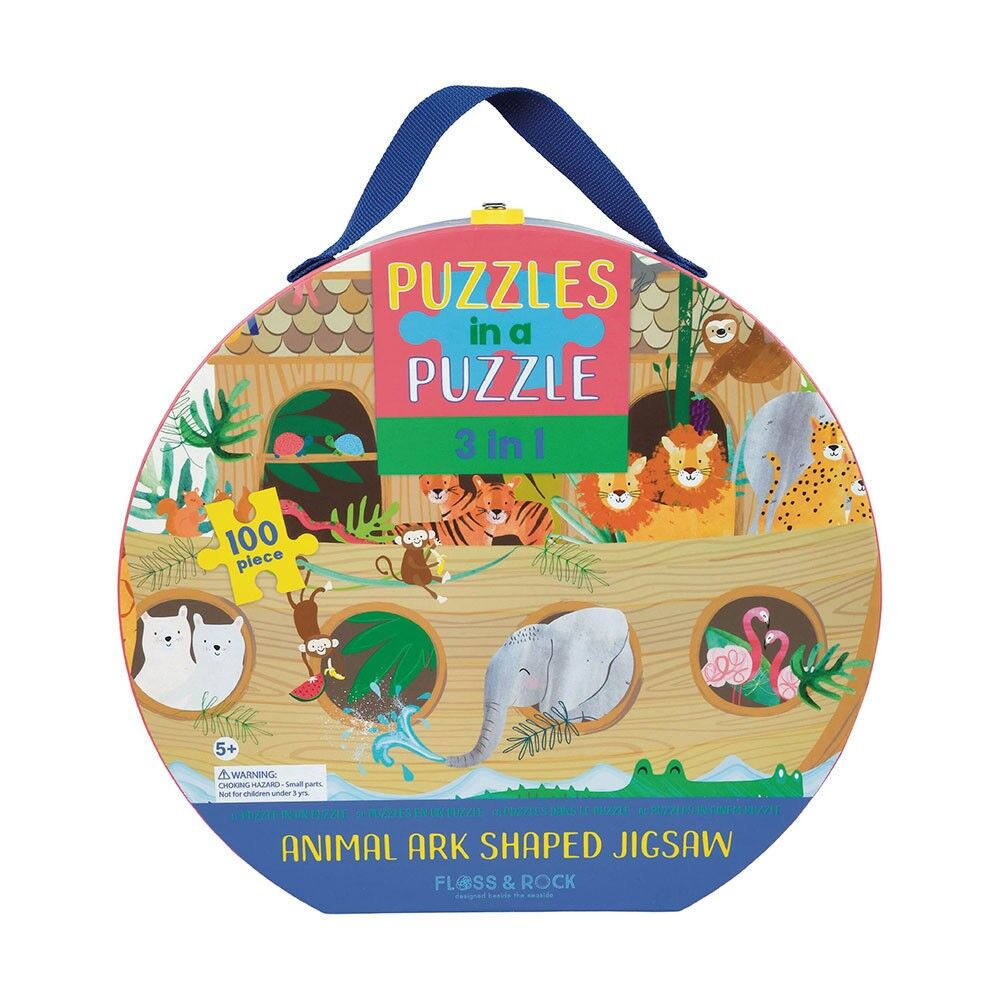 Puzzle 3 Em 1 Selva 100 Peças