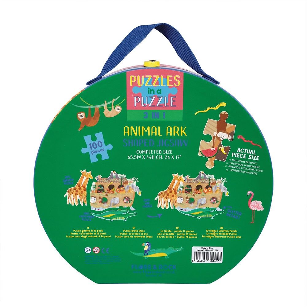 Puzzle 3 Em 1 Selva 100 Peças