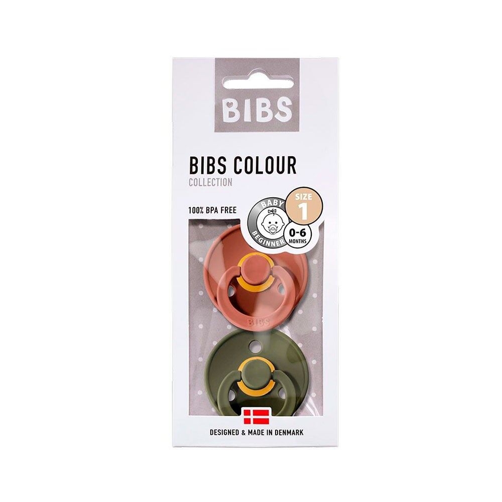 2 Chupetas Bibs Colours Woodchuck/hunter Green
