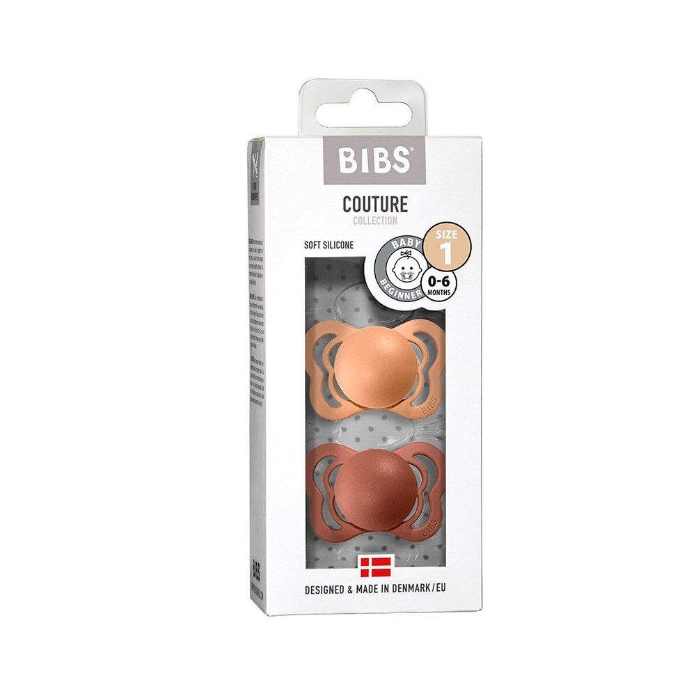 2 Chupetas Bibs Couture Silicone