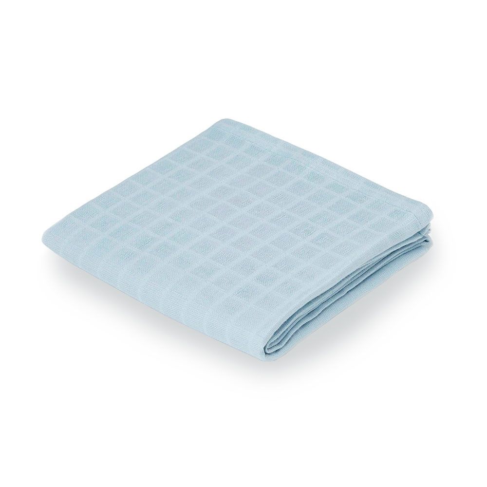 Musselina 100%algodão Organico Dusty Blue