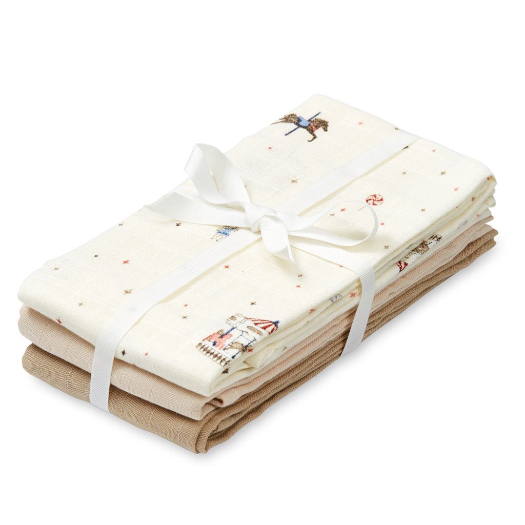 Pack de 3 Musselinas Carousel